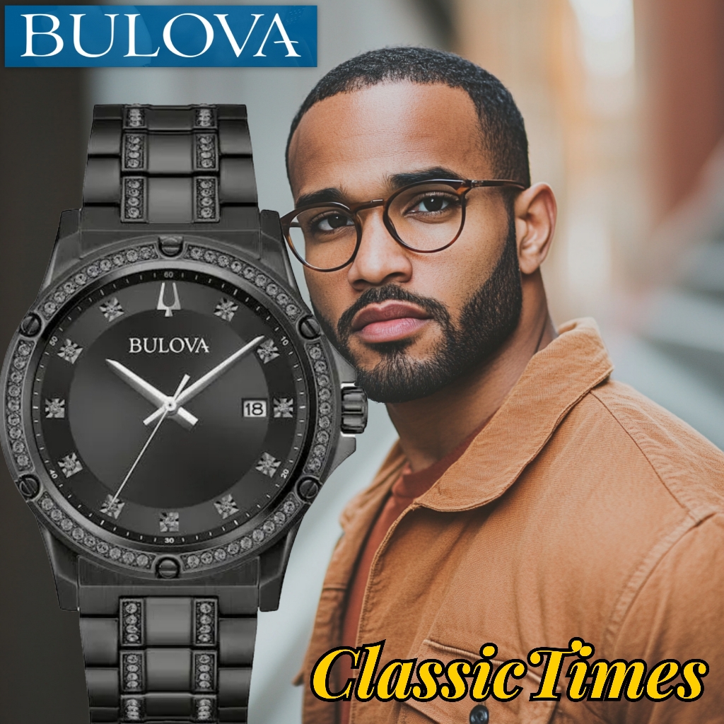 ***Brand New*** Bulova Ion Pvd Stainless Steel Black Dial Watch